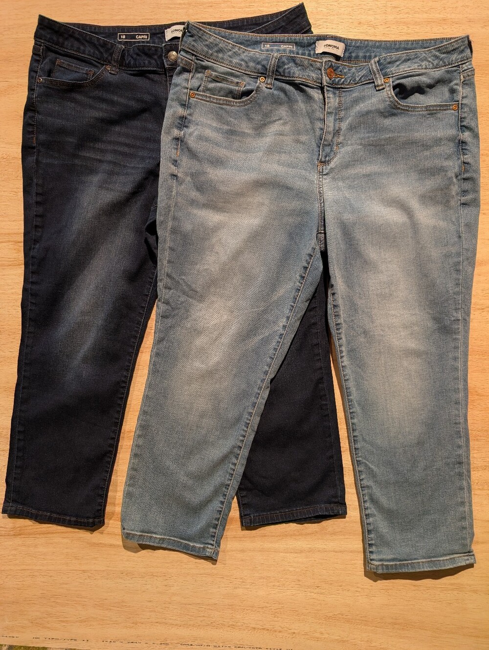 Sonoma Women’s Ankle Jeans - Light Blue & Dark Blue Duo